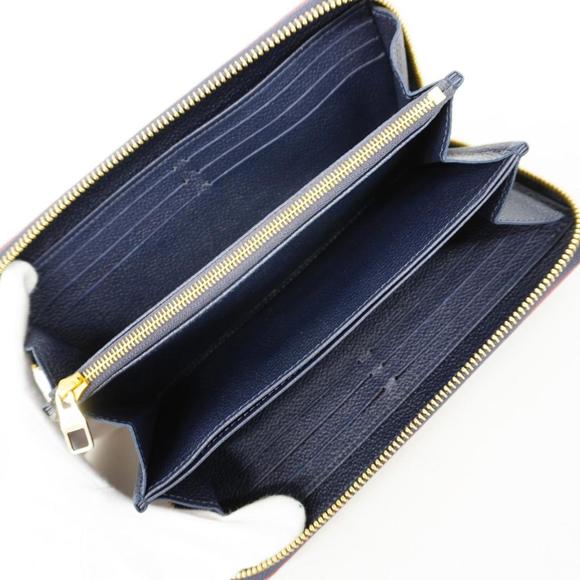 Louis Vuitton Long Wallet Monogram Empreinte Zippy M62121 Marine Rouge Ladies - Picture 3 of 12